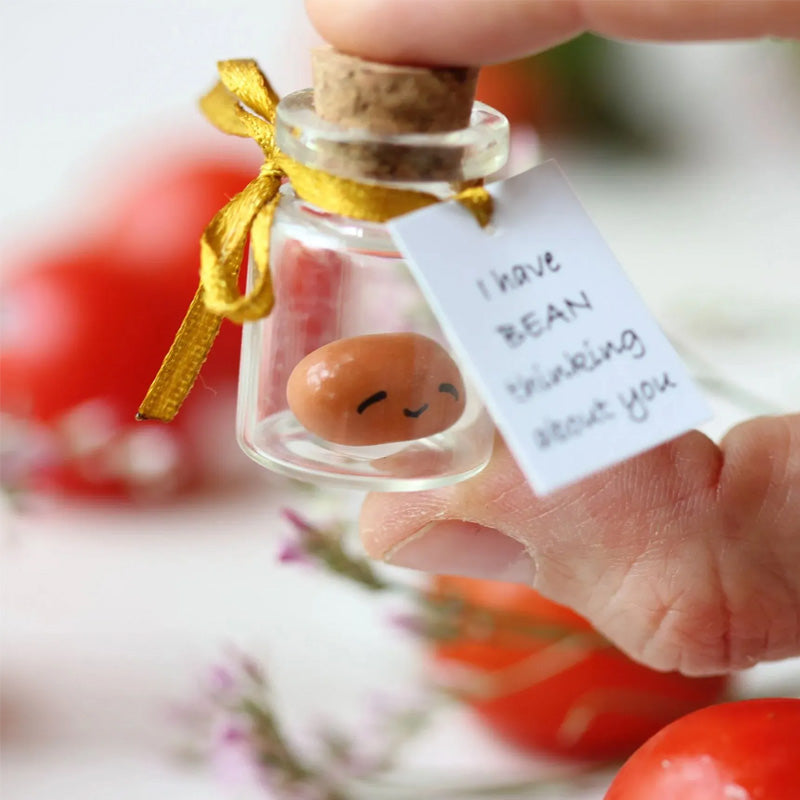 Süßes Geschenk mit gebackenen Bohnen