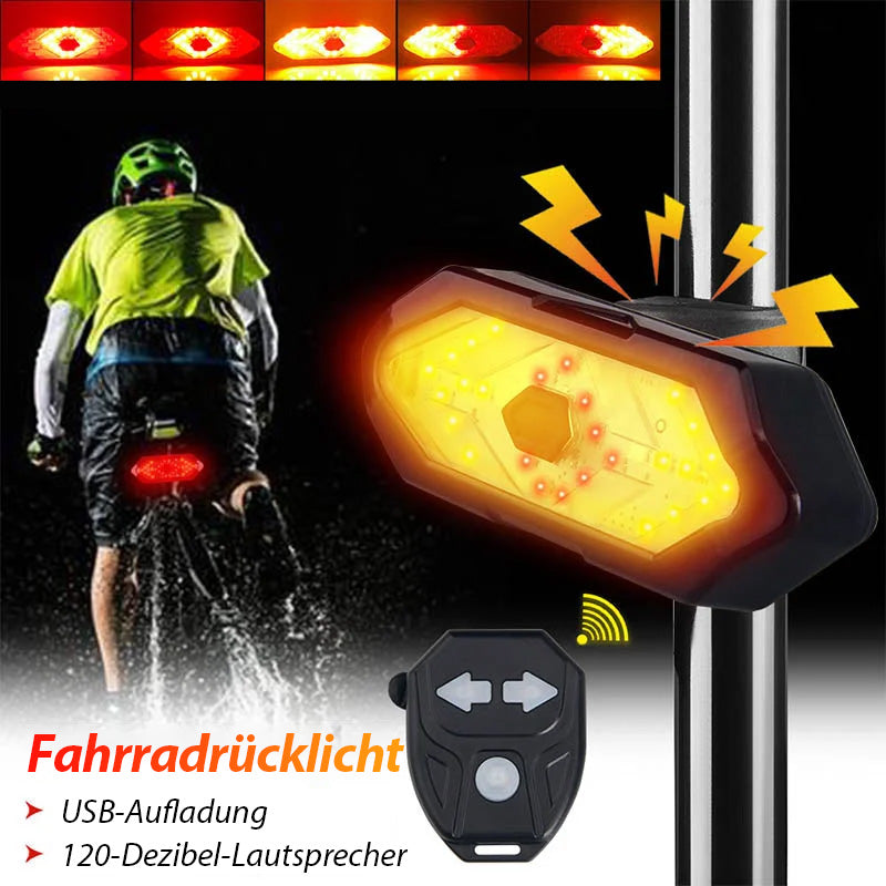 Wasserdichtes Lenkrücklicht für Nachtfahrten am Fahrrad