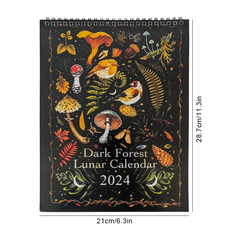 2022/2023/2024 Dunkler Wald Mondkalender