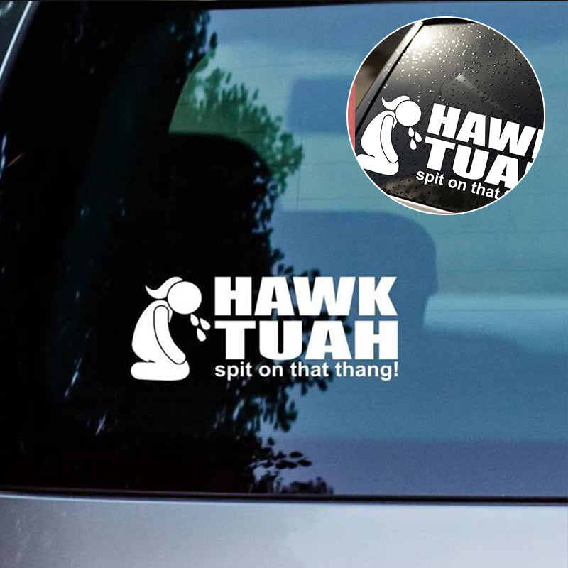 Hawk Tuah Aufkleber | Spuck auf das Thang-Auto