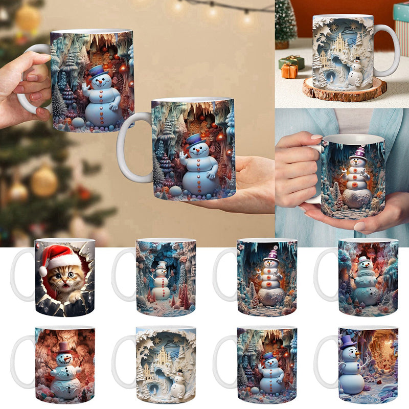 3D-Weihnachtstasse