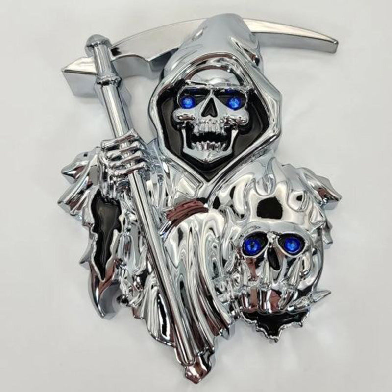 Grim Reaper 3D-Autoaufkleber-Emblem zum Abziehen und Aufkleben