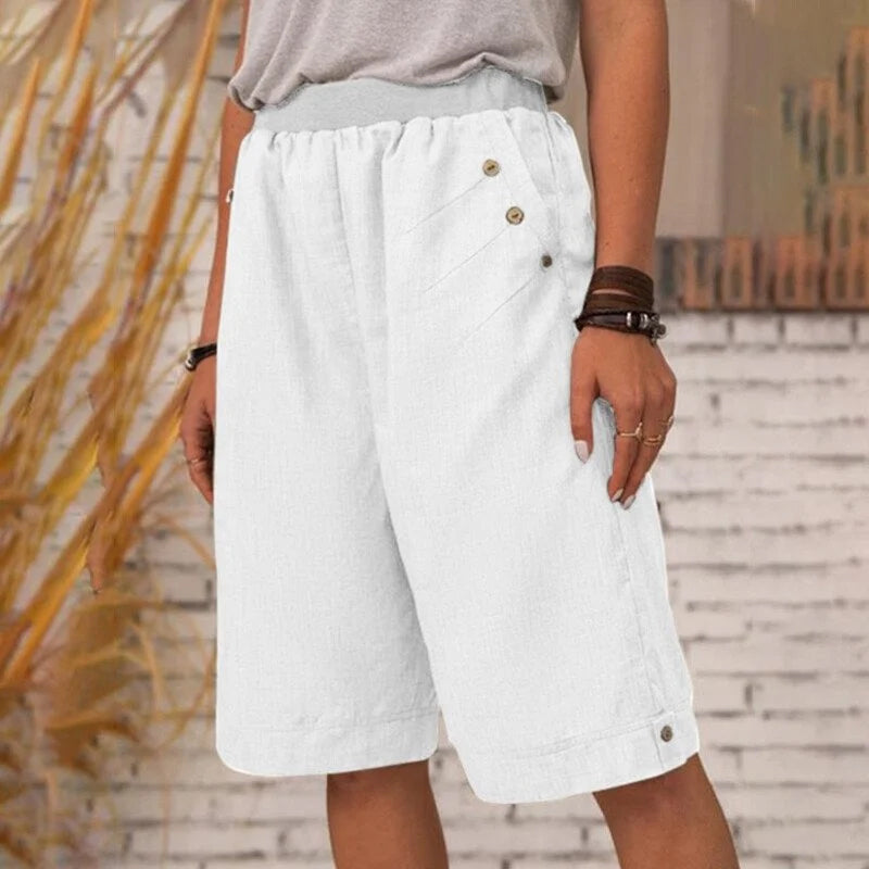 Lässige Sommer-Taschenshorts für Damen