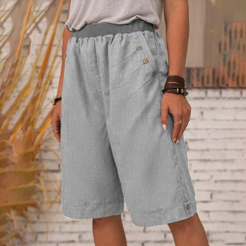 Lässige Sommer-Taschenshorts für Damen