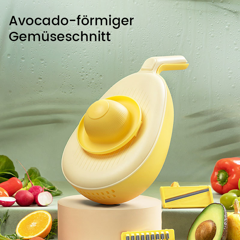 Avocado-förmiger Gemüseschnitt