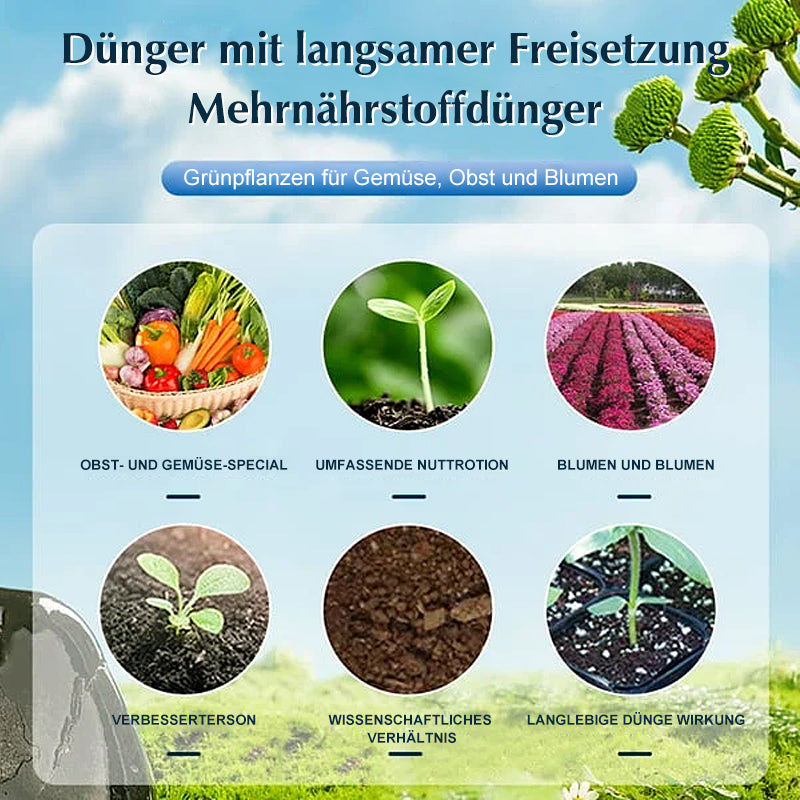 Garten-Universaldünger mit langsamer Freisetzung in Tablettenform