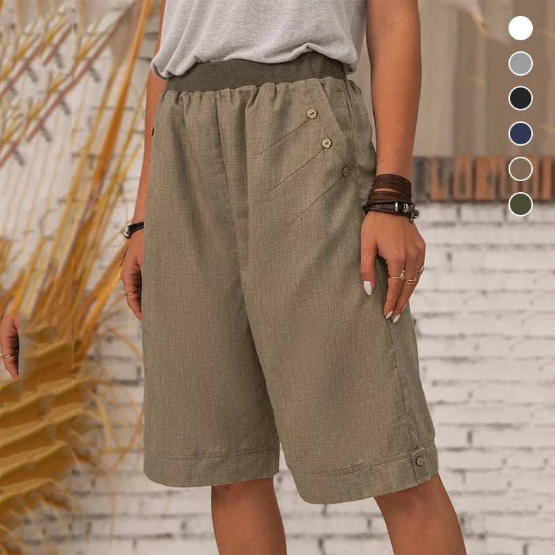 Lässige Sommer-Taschenshorts für Damen