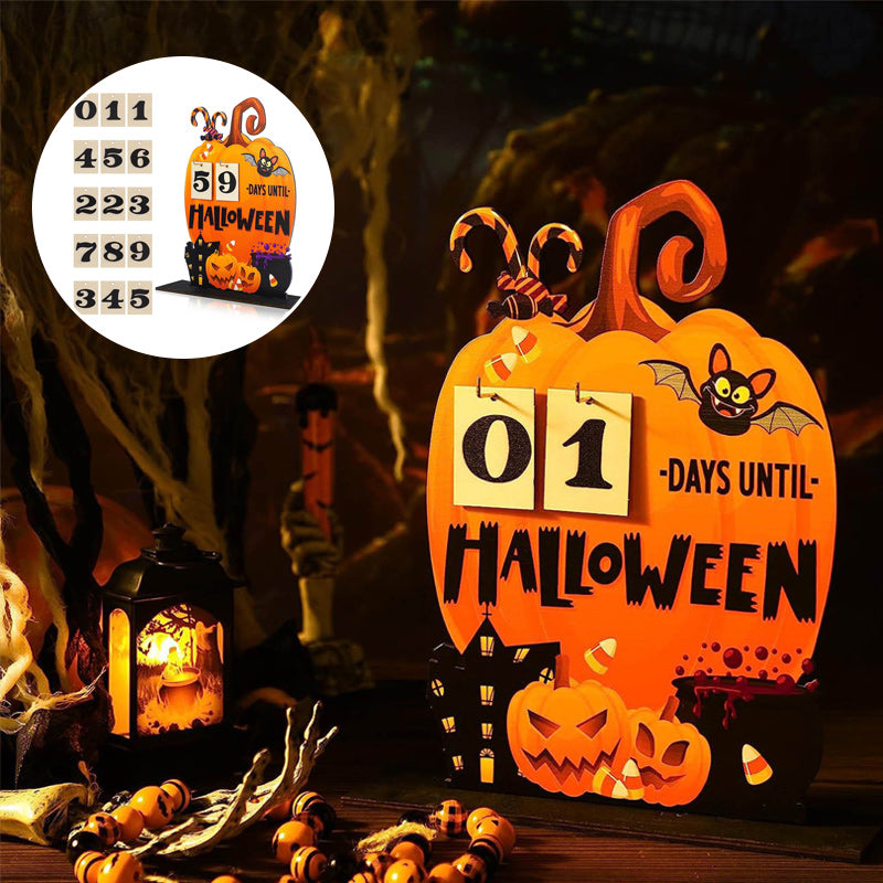 Halloween-Adventskalender aus Holz