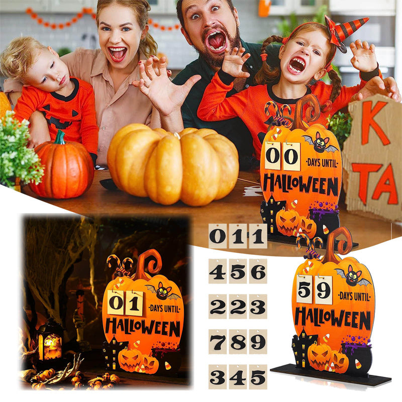 Halloween-Adventskalender aus Holz